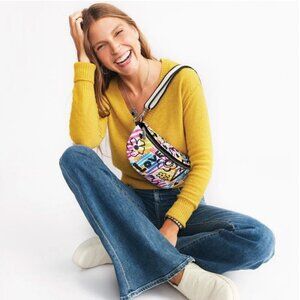 Brighton Fashionista Graffiti Love Cross Body Belt Bag Fanny Pack